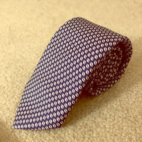 Navy Blue Football Tie - Picture 1 of 2